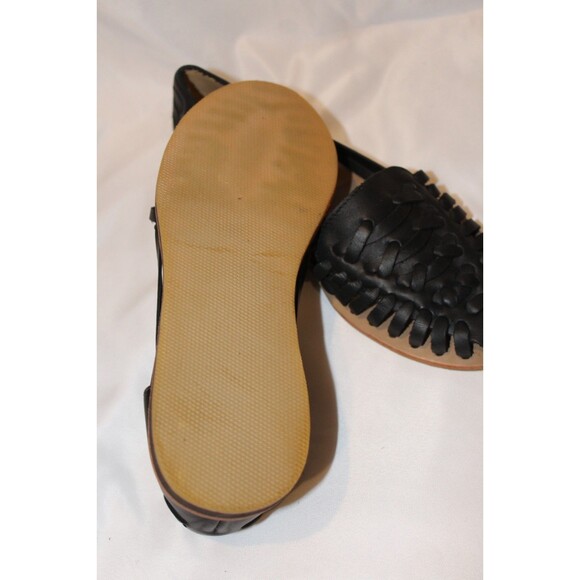 Nisolo Leather Sandal Huarache Women's BLACK NEW $138 - Picture 5 of 5